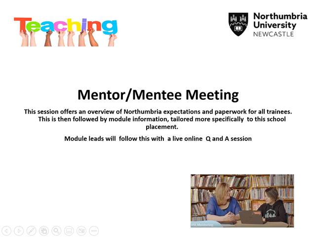 Mentor Mentee Meeting PGCE EP