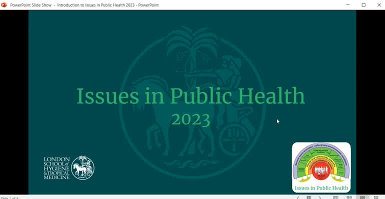 Issues in Public Health: module introduction 2023