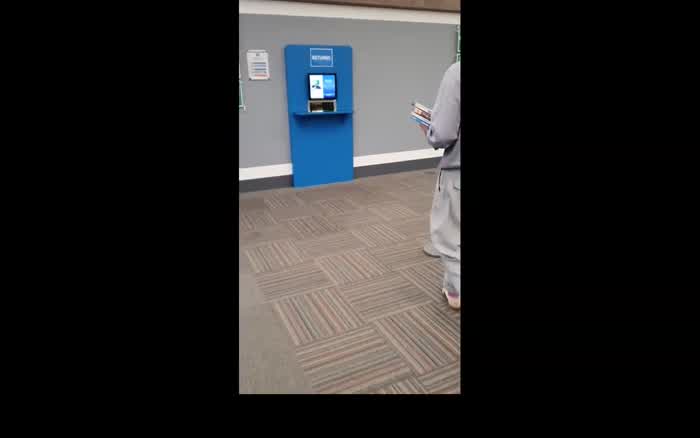 Returning books in the Main Library