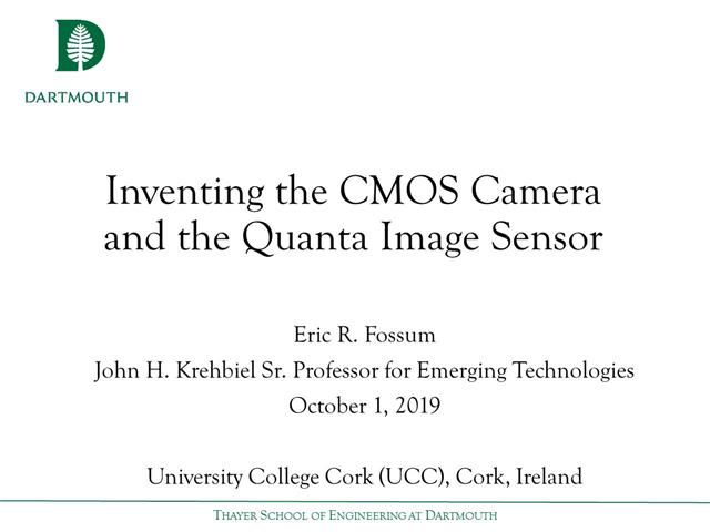Guest Lecture - Prof. Dr. Eric Fossum - Inventor of Phone Camera