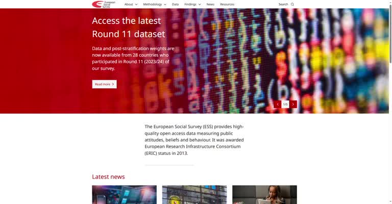 Naviger i ESS sin dataportal