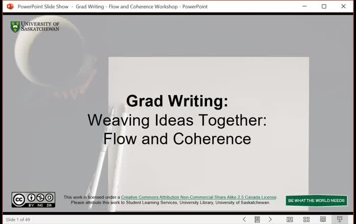 Flow and Coherence in Writing