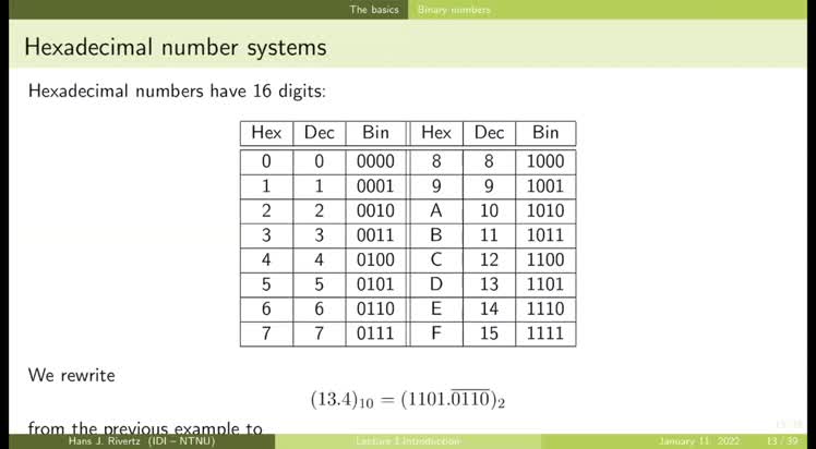 Week 2. Binary and floating point number formats