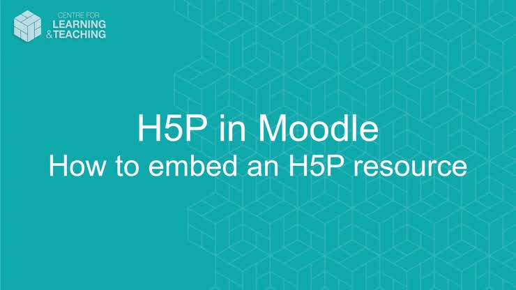 H5P - How to embed an H5P resource 4.1