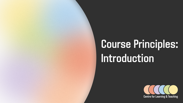 Course Principles: Introduction