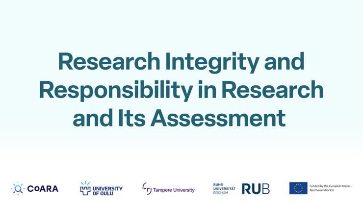 Research integrity and responsibility in research and its assessment