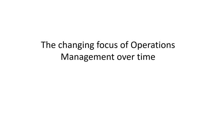 Lecture 1 - The Role of Operations Management Part 2