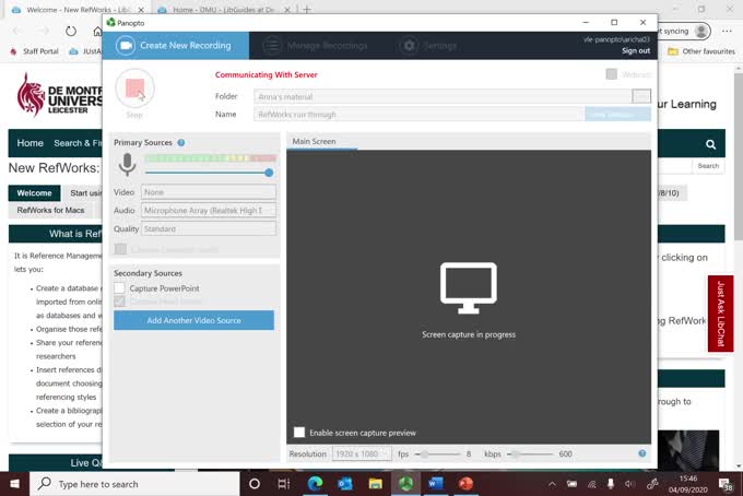 Using Refworks to improve your research and referencing (captioned)