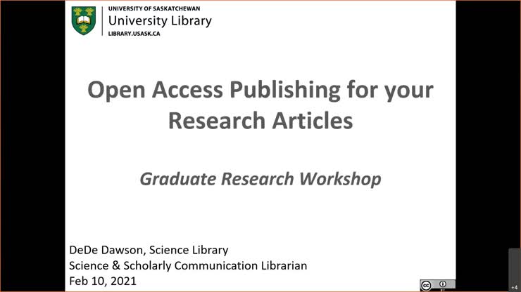 Open Access Publishing for your Research Articles