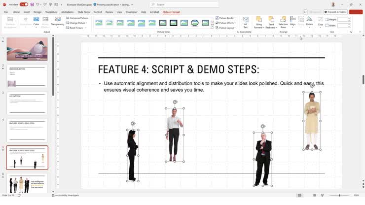 PowerPoint - Align and Distribute Slide Content