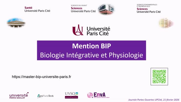 Master Biologie intégrative et physiologie