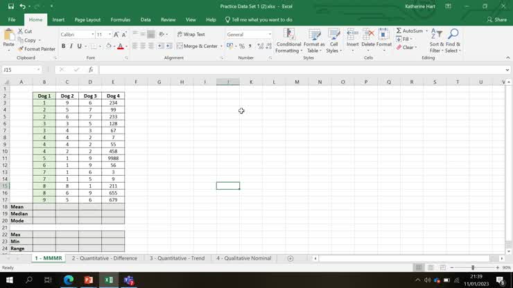 Calculating Mean, Median, Mode, Maximum, Minimum and Range in Microsoft ...