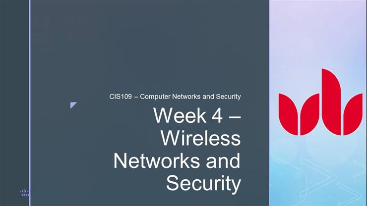 Week4-WirelessNetworkingandSecurity