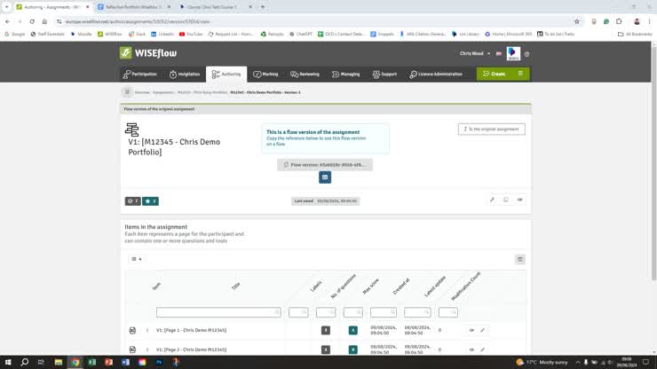 Reflective Portfolio Tutorial- Adding the portfolio to an assessment in ...