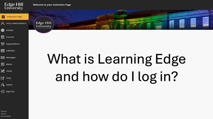 What is Learning Edge and how do I log in?