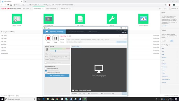 Video of ETL solution for emp-dept exercise