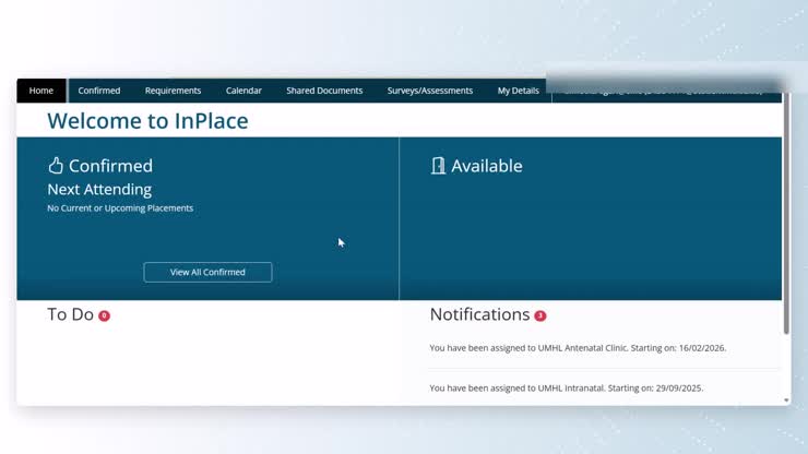 InPlace - Viewing Allocations and Placement Documents