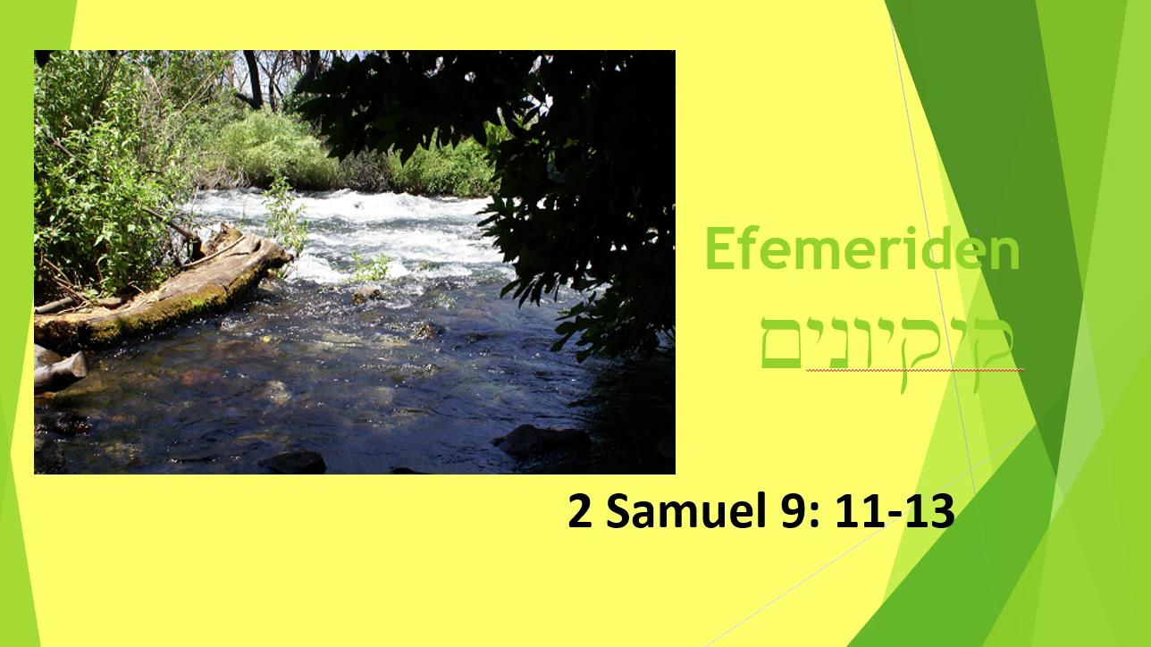 778-2 Sam. 9.11-13