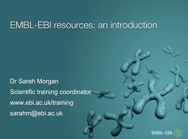 Introduction to EMBL-EBI Resources 2020