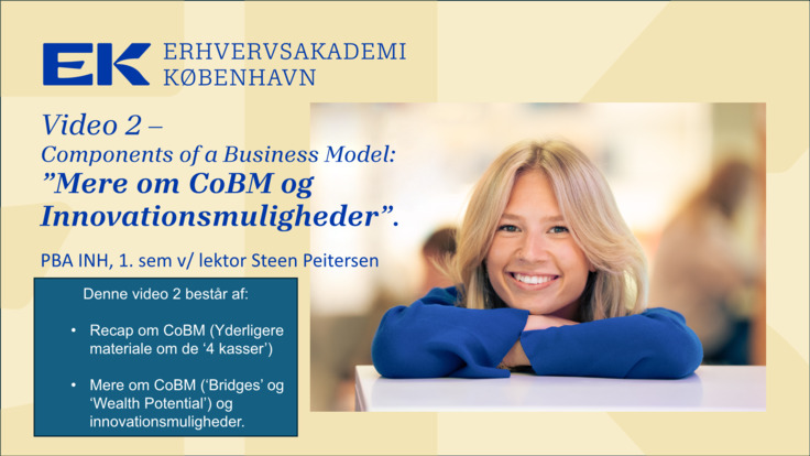 Video 2, Mere om CoBM og innovation. SPE