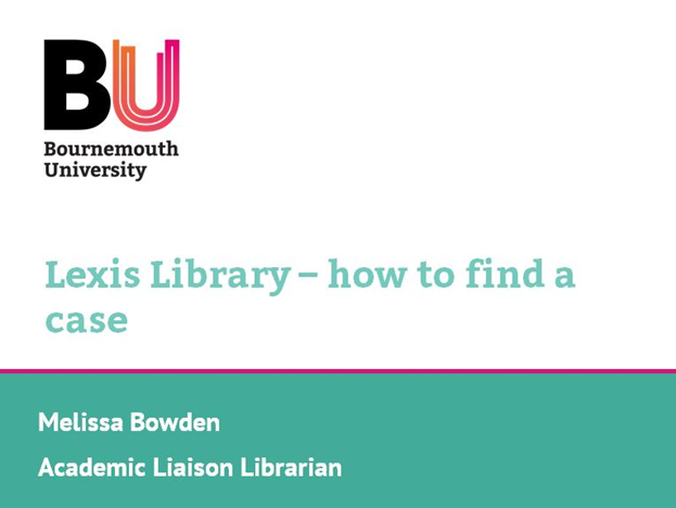 Lexis Library - how to find a case