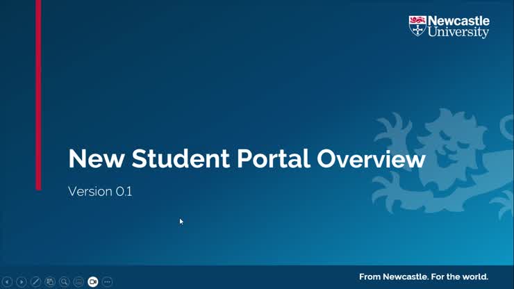 New Student Portal Overview